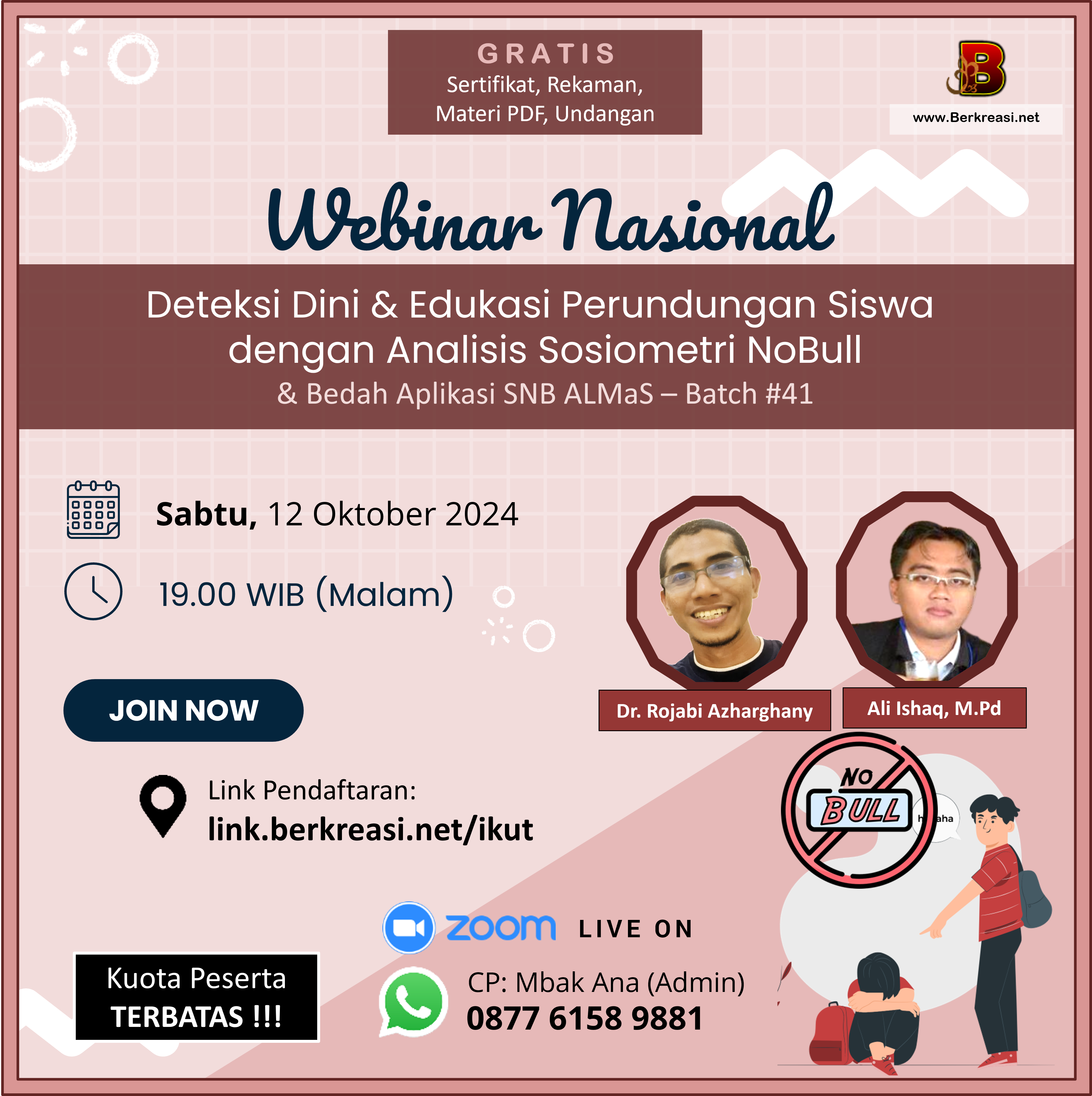 Deteksi Dini dan Edukasi Perundungan Siswa  dengan Analisis Sosiometri NoBull - Batch 41